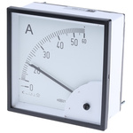 HOBUT D96SD Analogue Panel Ammeter 0/60A Direct Connected AC, 92mm x 92mm Moving Iron