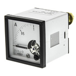 HOBUT D48MC Analogue Panel Ammeter 0/1A For Shunt 75mV DC, 48mm x 48mm Moving Coil