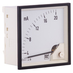 Sifam Tinsley Sigma Analogue Panel Ammeter 20mA DC, 48mm x 48mm Moving Coil