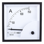 HOBUT D72SD Analogue Panel Ammeter 0/150A For 150/5A CT AC, 72mm x 72mm Moving Iron