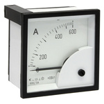 HOBUT D72SD Analogue Panel Ammeter 0/600A For 600/5A CT AC, 72mm x 72mm Moving Iron