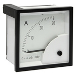 HOBUT D72MC Analogue Panel Ammeter 0/30A For Shunt 75mV DC, 72mm x 72mm Moving Coil