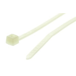 HellermannTyton Cable Tie, 100mm x 2.5 mm, Natural Nylon, Pk-100