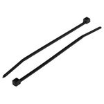 HellermannTyton Cable Tie, 80mm x 2.5 mm, Black Nylon, Pk-100