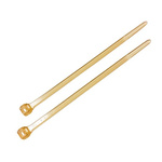 HellermannTyton Cable Tie, 100mm x 3.4 mm, Brown, Pk-100