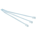 HellermannTyton Cable Tie, Inside Serrated, 160mm x 3.5 mm, Natural Polyamide 6.6 (PA66), Pk-100