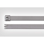 HellermannTyton Cable Tie, 521mm x 12.3 mm, Natural Stainless Steel, Pk-50