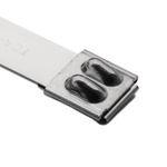 HellermannTyton Cable Tie, Ball Bearing Lock, 838mm x 12.3 mm, Metal Stainless Steel, Pk-50