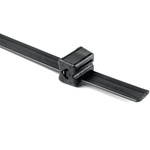 HellermannTyton Cable Ties, 15.75mm x 20.3 mm, Black Polyacetal, Pk-25pack
