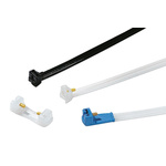 HellermannTyton Cable Tie, 360mm x 6.1 mm, Black Polyamide 6.6 (PA66), Pk-50pack