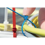 HellermannTyton Cable Tie, Releasable, 195mm x 4.7 mm, Natural Polyamide 6.6 (PA66)