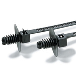HellermannTyton Cable Tie, Releasable, 170mm x 5 mm, Black Polyamide 6.6 (PA66)