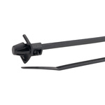 HellermannTyton Cable Tie, Releasable, 215mm x 4.6 mm, Black Polyamide 6.6 (PA66)