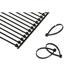 HellermannTyton Cable Tie, Releasable, 100mm x 2.5 mm, Natural PA 6.6 Heatstabilised