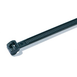 HellermannTyton Cable Tie, Releasable, 200mm x 4.6 mm, Black Polyamide 6.6 (PA66)