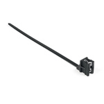 HellermannTyton Cable Tie, Releasable, 160mm x 4.6 mm, Black PA 6.6 Heatstabilised