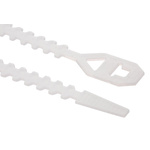Essentra Cable Tie, Releasable, 99mm x 6.4 mm, Natural PP, Pk-100