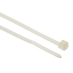 HellermannTyton Cable Tie, Inside Serrated, 205mm x 2.5 mm, Natural Polyamide 6.6 (PA66), Pk-100