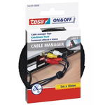 Tesa Cable Tie Bundling Tool, Releasable, 5m x 10 mm, Black Polyamide
