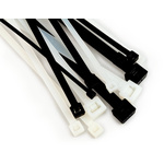 3M Cable Ties, Cable Ties, 200mm x 3.6 mm, Black Nylon