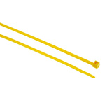 HellermannTyton Cable Tie, Inside Serrated, 390mm x 4.7 mm, Yellow Polyamide 6.6 (PA66), Pk-100