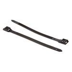 HellermannTyton Cable Tie, External Notched, 180mm x 9 mm, Black PA 6.6 Heatstabilised, Pk-100