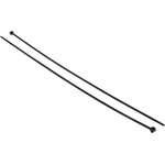 HellermannTyton Cable Tie, Outside Serrated, 384mm x 4.6 mm, Black Polyamide 6.6 (PA66), Pk-100