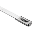 HellermannTyton Cable Tie, Roller Ball, 127mm x 4.6 mm, Metallic 304 Stainless Steel, Pk-100