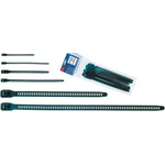 HellermannTyton Cable Tie, Releasable, 260mm x 11 mm, Black TPU, Pk-8