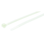 HellermannTyton Cable Tie, Outside Serrated, 200mm x 4.6 mm, Natural Polyamide 6.6 (PA66), Pk-100