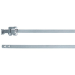HellermannTyton Cable Tie, Releasable, 230mm x 10 mm, Metallic 316 Stainless Steel, Pk-100