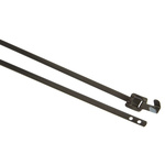 HellermannTyton Cable Tie, Releasable, 330mm x 5.26 mm, Black Polyester Coated Stainless Steel, Pk-100