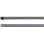 HellermannTyton Cable Tie, Ladder, 630mm x 7 mm, Black Polyester Coated Stainless Steel, Pk-100