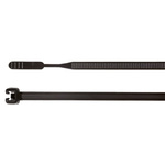 HellermannTyton Cable Tie, 210mm x 4.7 mm, Black Polyamide 6.6 (PA66), Pk-100