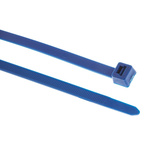 HellermannTyton Cable Tie, High Chemical Resistance, 387mm x 7.4 mm, Blue ETFE, Pk-50
