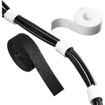 HellermannTyton Cable Tie, Hook and Loop, 1m x 13 mm, White PA (Loop), PP (Hook), Pk-1