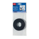 HellermannTyton Cable Tie, Hook and Loop, 1m x 13 mm, Black PA (Loop), PP (Hook), Pk-1