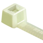 HellermannTyton Cable Tie, Inside Serrated, 245mm x 4.6 mm, Natural Polyamide 6.6 (PA66), Pk-100
