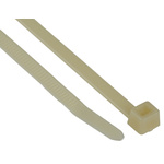 HellermannTyton Cable Tie, Inside Serrated, 300mm x 4.6 mm, Natural Polyamide 4.6, Pk-100