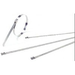 Thomas & Betts Cable Ties, Roller Ball, 360mm x 7.9 mm, Metallic 316 Stainless Steel, Pk-100