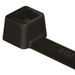 HellermannTyton Cable Tie, Standard, 300mm x 7.6 mm, Black Polyamide 6.6 (PA66), Pk-100