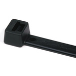 HellermannTyton Cable Tie, 390mm x 4.7 mm, Black Polyamide 6.6 (PA66), Pk-100