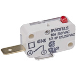 SPST-NC Plunger Microswitch, 10 A @ 250 V ac