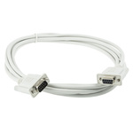 Roline Male 9 Pin D-sub to Female 9 Pin D-sub Serial Cable, 3m