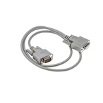 Phoenix Contact Male 9 Pin D-sub to Female 9 Pin D-sub Serial Cable, 1m PVC