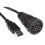 RS PRO USB 2.0 Cable, Male USB A to Male USB A Cable, 2.1m