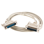 Roline Male 25 Pin D-sub to Male 25 Pin D-sub Serial Cable, 3m