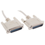 Roline Male 25 Pin D-sub to Male 25 Pin D-sub Serial Cable, 4.5m