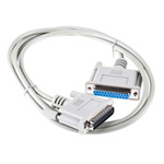 Roline Male 25 Pin D-sub to Female 25 Pin D-sub Serial Cable, 1.8m