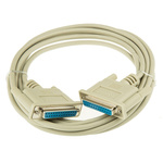 Roline Female 25 Pin D-sub to Female 25 Pin D-sub Serial Cable, 3m